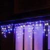 Icicle Lights>Christmas World Led White-Blue Icicle Lights (20M)