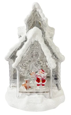 3D & 2D Displays></noscript>Christmas World Light Up House With Glitter Snow Asst (29Cm)