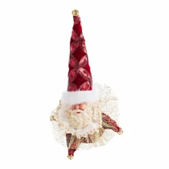 Hanging Decorations>Christmas World Luxe Santa Ornament (30Cm)