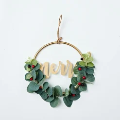 Wreaths, Garlands And Bows></noscript>Christmas World Mistletoe Half Wreath (26Cm)