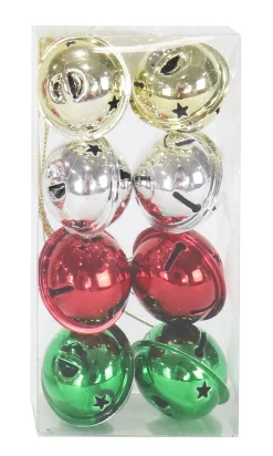 Elf'S Galore></noscript>Christmas World 40Mm Nut Bells Shiny Mix Asst (8Pk)