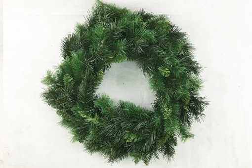 Wreaths, Garlands And Bows>Christmas World New Carolina Spruce Double Wreath (60Cm)