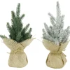 Potted & Table Top Trees>Christmas World Pine Tree Decorated (26Cm) - Natural