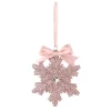 Pretty In Pink & Rose Gold>Christmas World Pink Snowflake Tree Decoration