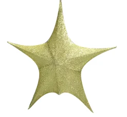 Hanging Decorations></noscript>Christmas World Pop Up Tinsel Star (65Cm) 2 Asst