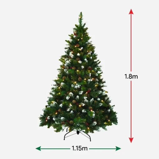 Artificial Trees>Christmas World Pre-Lit Canadian Pine Tree 6Ft (1.8M)