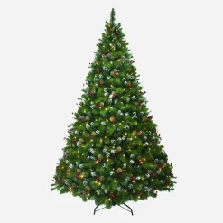 Artificial Trees>Christmas World Pre-Lit Canadian Pine Tree 7Ft (2.1M)