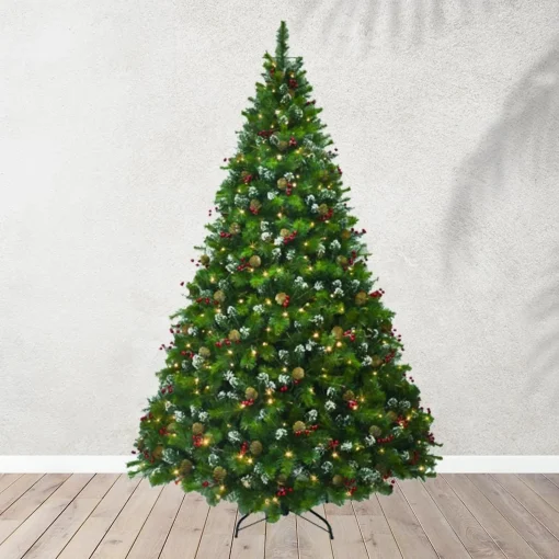 Artificial Trees>Christmas World Pre-Lit Canadian Pine Tree 7Ft (2.1M)