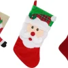 Traditional & Berry>Christmas World Santa Stocking Asst - Santa With Arms And Legs