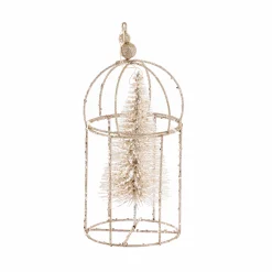 Touch Of Elegance>Christmas World Sisal Tree In Metal Cage (22Cm)