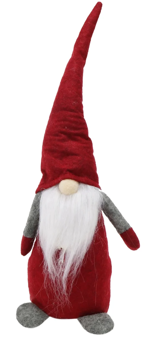 Elf'S Galore>Christmas World Table Gnome With Long Felt Hat Asst (45Cm)