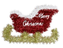 Tinsels></noscript>Christmas World Tinsel Christmas Plaque Asst - Christmas Stocking