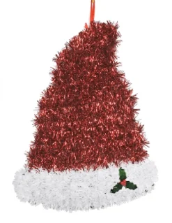 Tinsels></noscript>Christmas World Tinsel Christmas Plaque Asst - Christmas Stocking