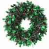 Tinsels>Christmas World Tinsel Holly Berry Wreath (45Cm)