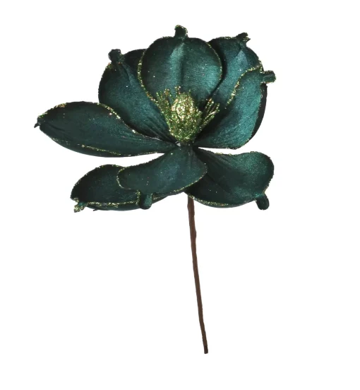Magical Winter Wonderland>Christmas World Velvet Glitter Magnolia Asst Pick