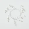 Magical Winter Wonderland>Christmas World White Beaded Candle Wreath