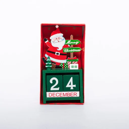 Traditional & Berry>Christmas World Wooden Handcrafted Christmas Calendar Statue